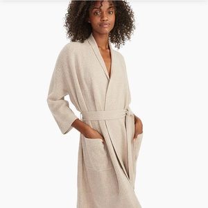 Naadam Recycled Waffle Robe Cashmere